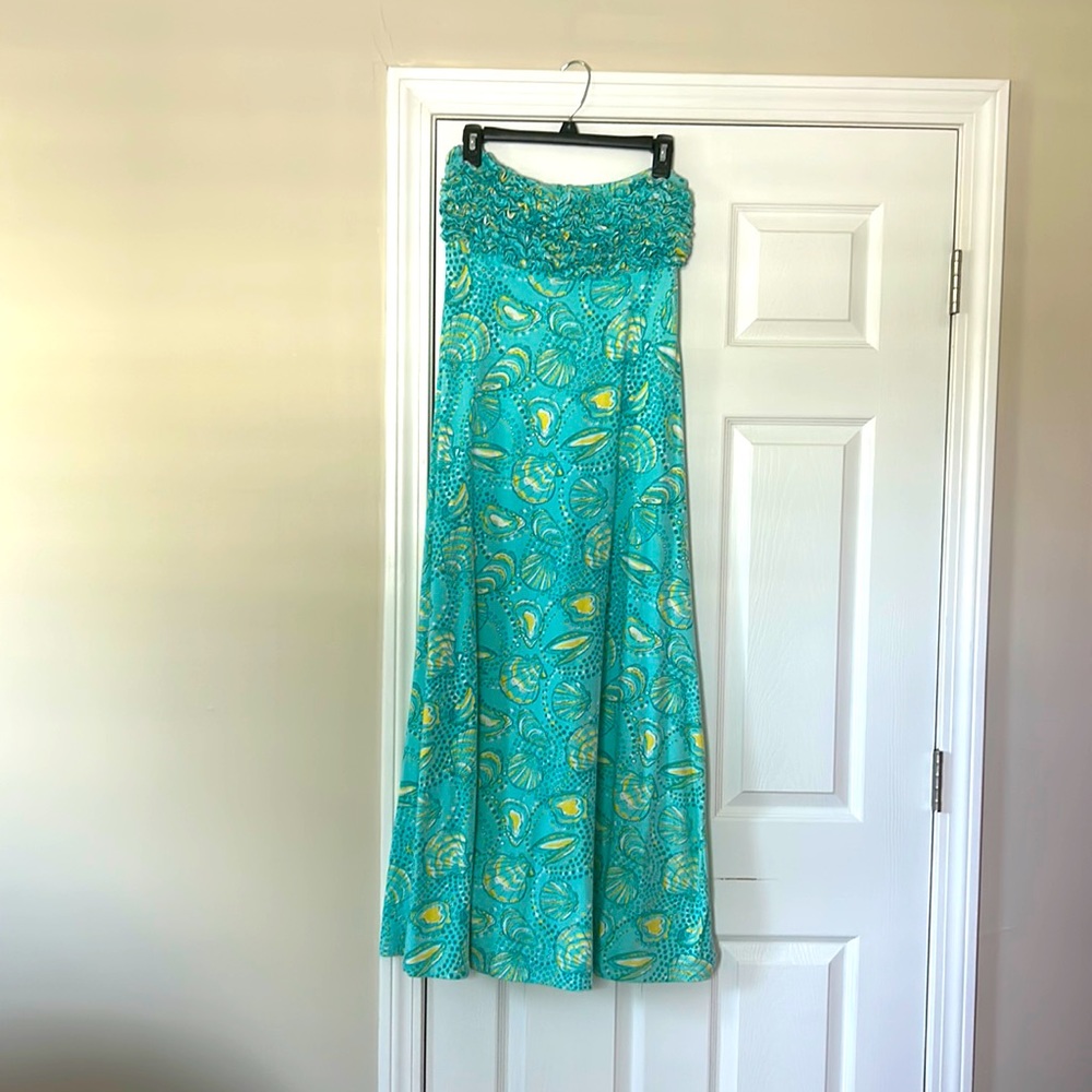 Size small, strapless, Lilly Pulitzer maxi dress
